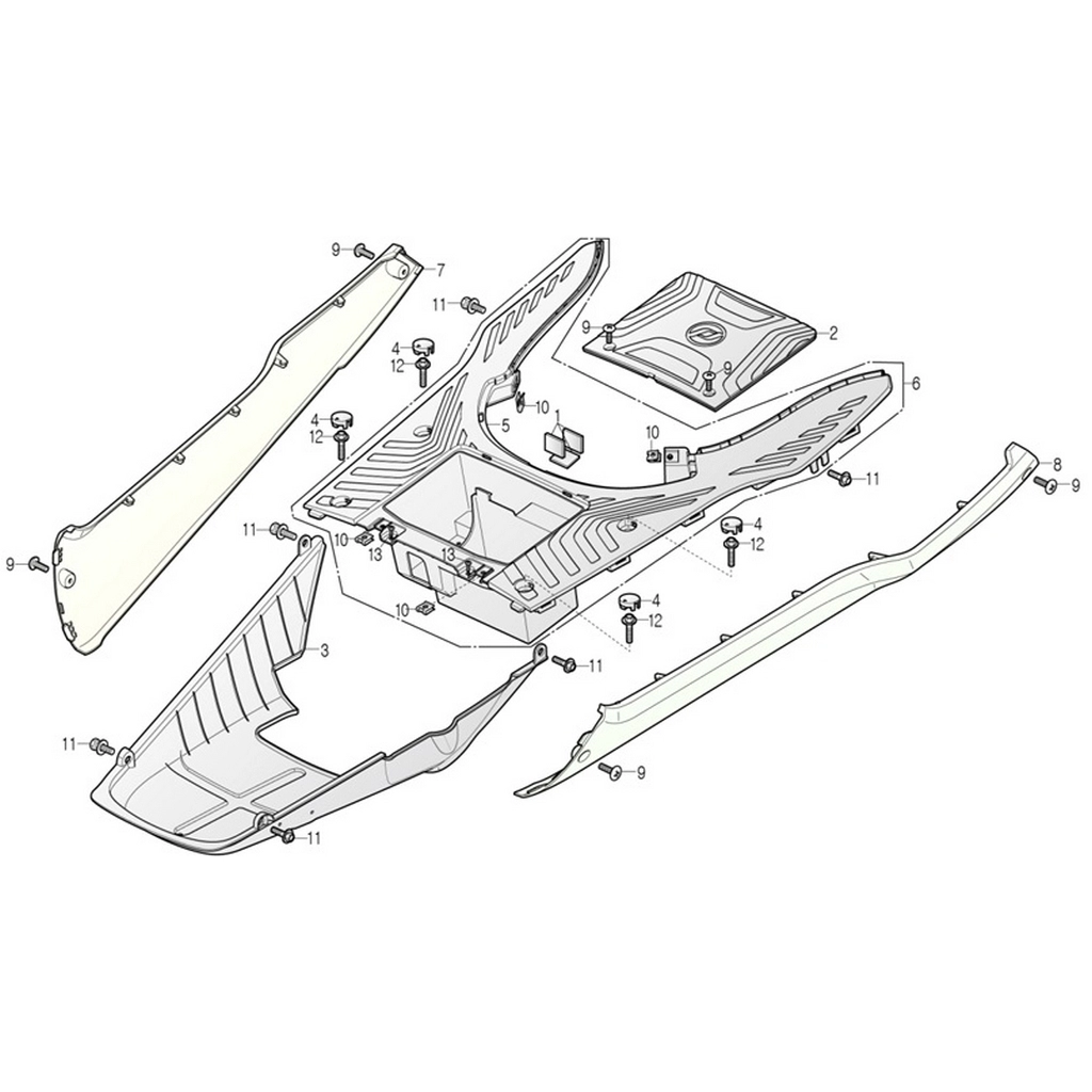 DAELIM YC125 (DL125ARM) IC GRENAJ ALT DOSEME #DL125-ARM F1405
